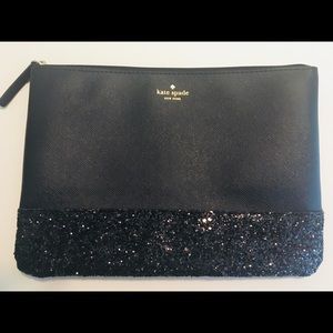 Kate Spade Black Clutch nwot sparkly